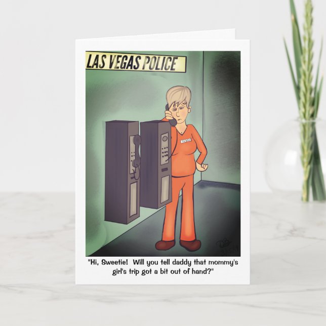 Cartão De Festividades Noite das Meninas Dia das Mães (Frente)