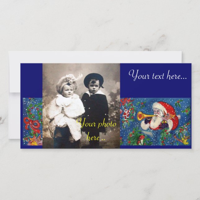 CARTÃO DE FESTIVIDADES NOITE DE NATAL / GOLPE DE PAPAIS NOEIS (Frente)