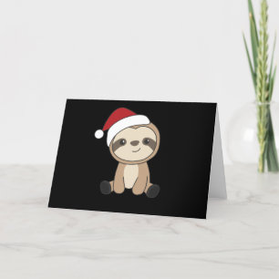 Cartão De Festividades Noite de Natal Leve Animais de inverno Férias de N