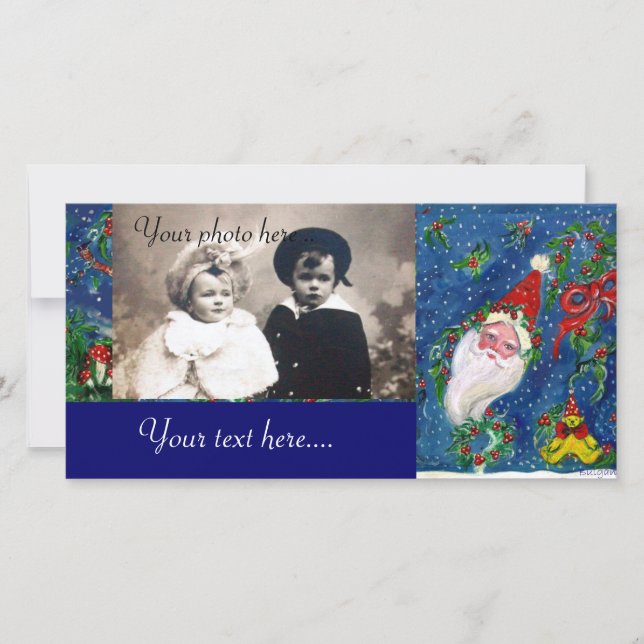 CARTÃO DE FESTIVIDADES NOITE DE NATAL / PAPAIS NOEIS (Frente)