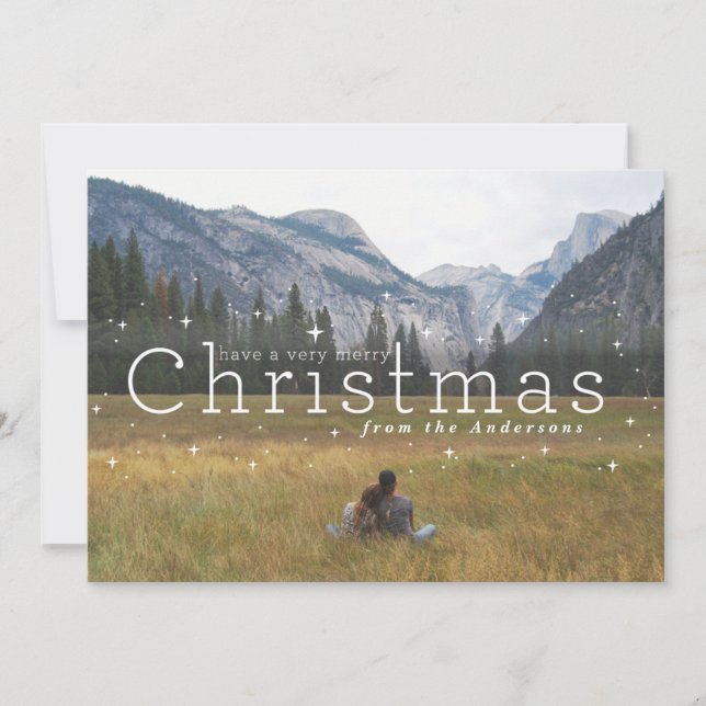 Cartão De Festividades noite estrelada (Frente)