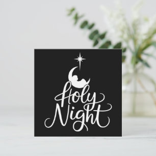 Cartão De Festividades Noite Santa Família Natal Cena de Natividade Natal
