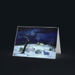 Cartão De Festividades Noite santamente 1995 da noite silenciosa<br><div class="desc">Proibição santamente Magdolna da noite 1995 da noite silenciosa (óleo em canvas)/natividade Madonna novo testamento do colecção privada/da cristandade imagens de Bridgeman & mamíferos santamente dos animais de fazenda dos animais da fazenda da família</div>