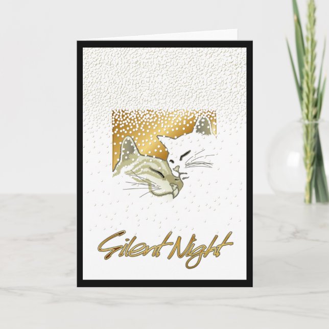 Cartão De Festividades Noite silenciosa (Frente)