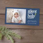 Cartão De Festividades Noite Silenciosa, Santa Noite Cristã<br><div class="desc">DICA DA FOTO: Se a sua foto não for ajustado corretamente,  clique no botão Personalizar este e você poderá mover ou redimensionar sua foto. Personalize isso com uma foto HORIZONTAL. Se você carregar sua foto e ela precisar ser ajustada: Clique na área PERSONALIZAR ESTA e mova a foto.</div>