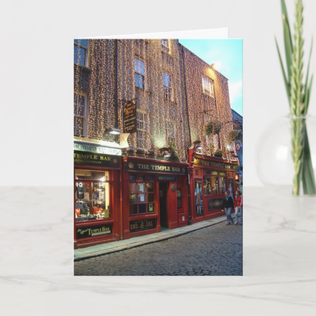 Cartão De Festividades Nollaig Shona Duit - Feliz Natal (Frente)