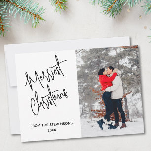 Cartão De Festividades Nome da Foto de Natal Mais Moderno