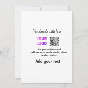 Cartão De Festividades Nome de código de verificação de logotipo de adiçã