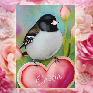Cartão De Festividades Nome do Jardim de Tulipas do Junco do Dia dos Namo