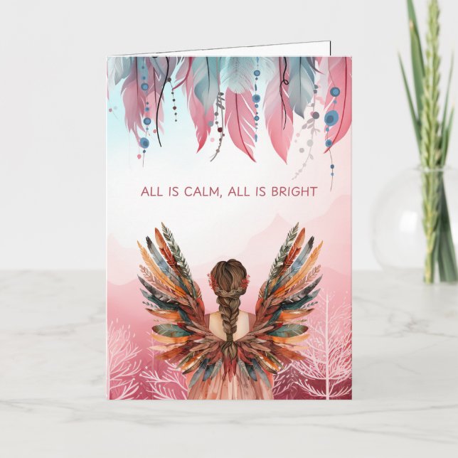 Cartão De Festividades Non-Photo Bohemian Christmas  Folded (Frente)