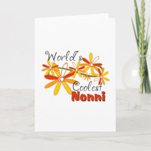 Cartão De Festividades Nonni da mais legal do mundo floral