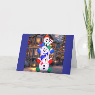 CARTÃO DE FESTIVIDADES NÓS 3 QUEREMOS DIZER NATAL DE MERCADO