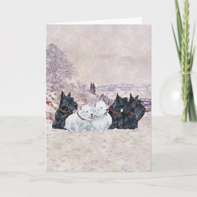 Cartão De Festividades Nós Cinco Invernos (Frente)