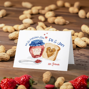 Cartão De Festividades Nós Combinamos Geleia & Manteiga de Amendoim Cute 