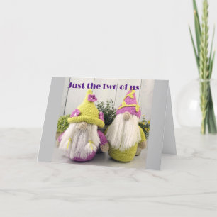 CARTÃO DE FESTIVIDADES "NÓS" DESEJAMOS "VOCÊ" UM NATAL SENSATO (DIZ GNOME