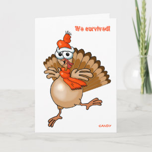 Cartão De Festividades Nós sobrevivemos! Ano novo feliz