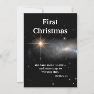 Cartão De Festividades Nós Vimos Sua Estrela