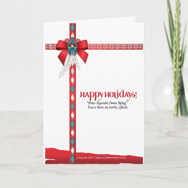 Cartão De Festividades Nós vivemos coleção de Native™ (Frente)