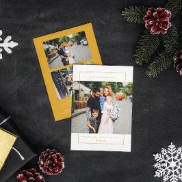 Cartão De Festividades Nossa Família Perfeitamente Imperfeita | 3 Foto Na