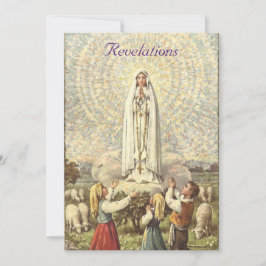 Cartão De Festividades Nossa Senhora da Fátima