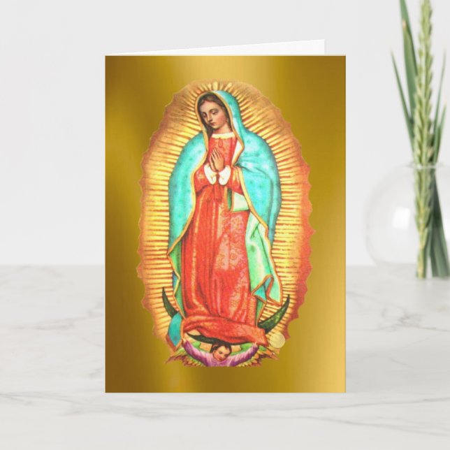 Cartão De Festividades Nossa Senhora de Guadalupe (Frente)