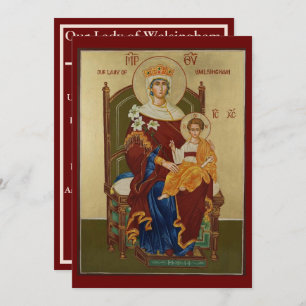 Cartão De Festividades Nossa Senhora de Walsingham