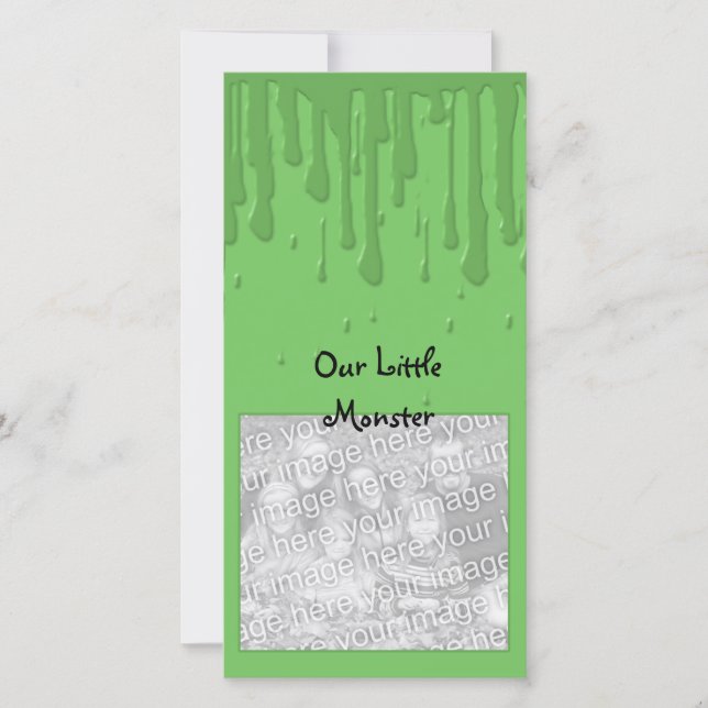 Cartão De Festividades Nosso monstro pequeno (Frente)