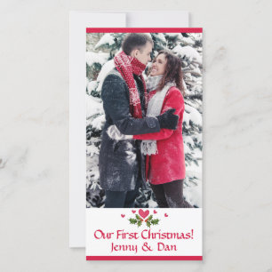 Cartão De Festividades Nosso Primeiro Natal - Foto - Férias Planas