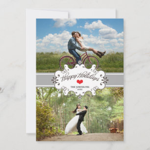 Cartão De Festividades Nosso Primeiro Natal Juntos Silver Ribbon 2-Foto