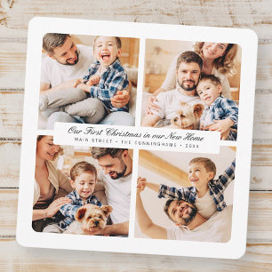 Cartão De Festividades Nosso Primeiro Natal Na Nossa Nova Casa, Moderna 4