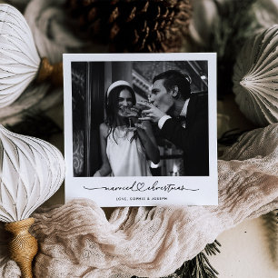 Cartão De Festividades Nostalgia de Natal Olhar de Foto Instantânea par