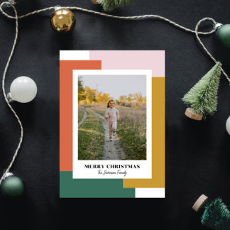 Cartão De Festividades Nostálgico colorido