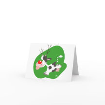 Notecard de renas de Natal