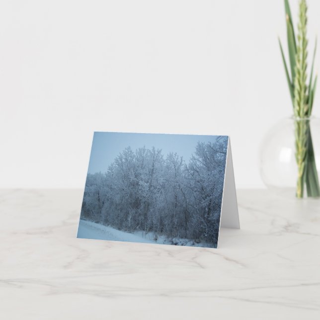 Cartão De Festividades Notecard Frosty Day (Frente)