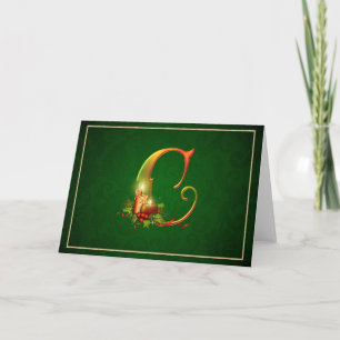 Cartão De Festividades Notecard natalícia brilhando velas luminosas inic
