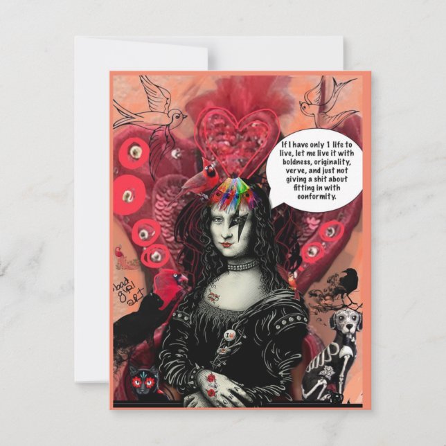 Cartão De Festividades Notecard plana (Frente)