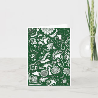 Cartão De Festividades Notecard sempre verde