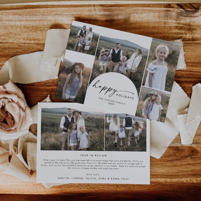 Cartão De Festividades Notícias da família de fotos multilíngues do Moder (Criador carregado)