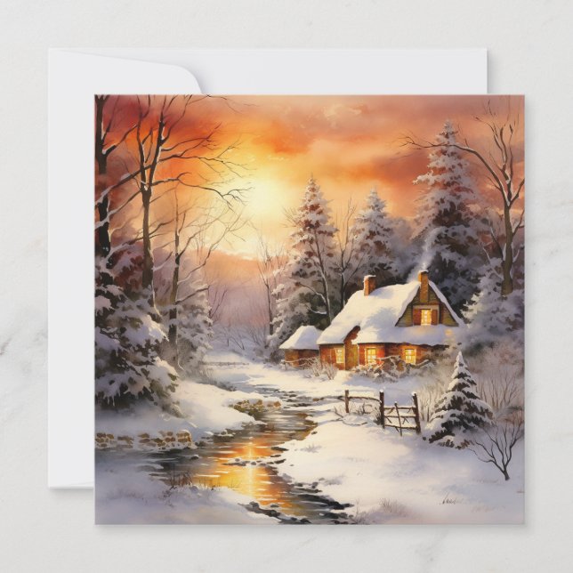 Cartão De Festividades Notícias de conforto e alegria (Frente)