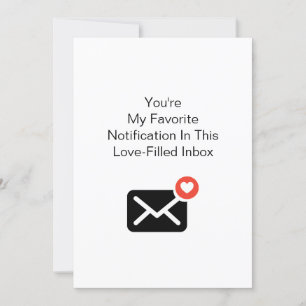 Cartão De Festividades Notificação Favorita Amor Aniversário de Namoro