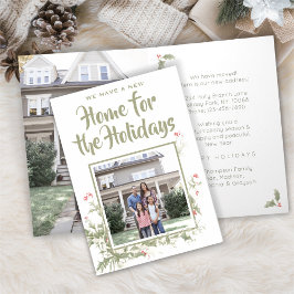 Cartão De Festividades Nova Alteração de Endereço Fotográfico do Home Wat