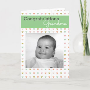 Cartão De Festividades Nova avó   Bebê