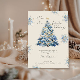 Cartão De Festividades Nova casa para a mudança de Natal nas Férias