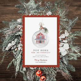 Cartão De Festividades Nova Casa Para O Natal