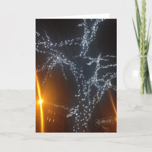 Cartão De Festividades Nova Iorque na Noite de Natal Foto NYC