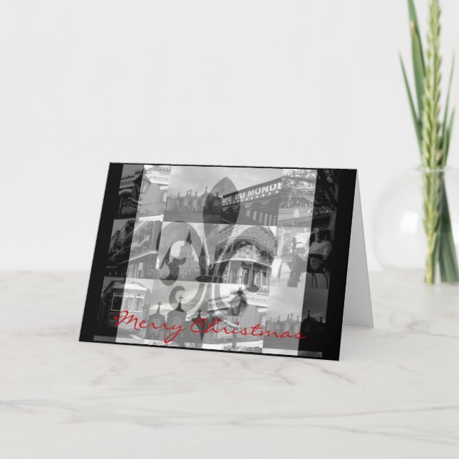 Cartão De Festividades Nova Orleães [cartão de Natal] (Frente)