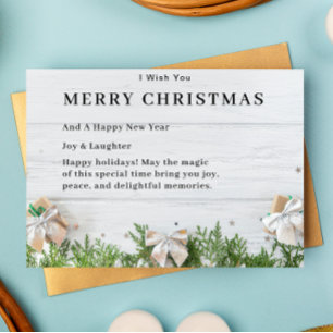 Cartão De Festividades Novas de Consolo e Alegria