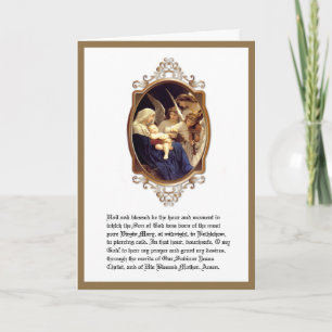 Cartão De Festividades Novena Natalina Religiosa de Santo André Virgem Ma