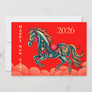Cartão De Festividades Novo ano chinês 2026