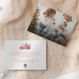 Cartão De Festividades Novo Bebê Mais Feliz Este Ano Família De Natal